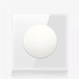 86mm Round LED Tempered Glass Switch Panel, White Round Glass, Style:One Open Multiple Control - Switch by PMC TechLife | Online Shopping South Africa | PMC TechLife | Buy Now Pay Later Mobicred