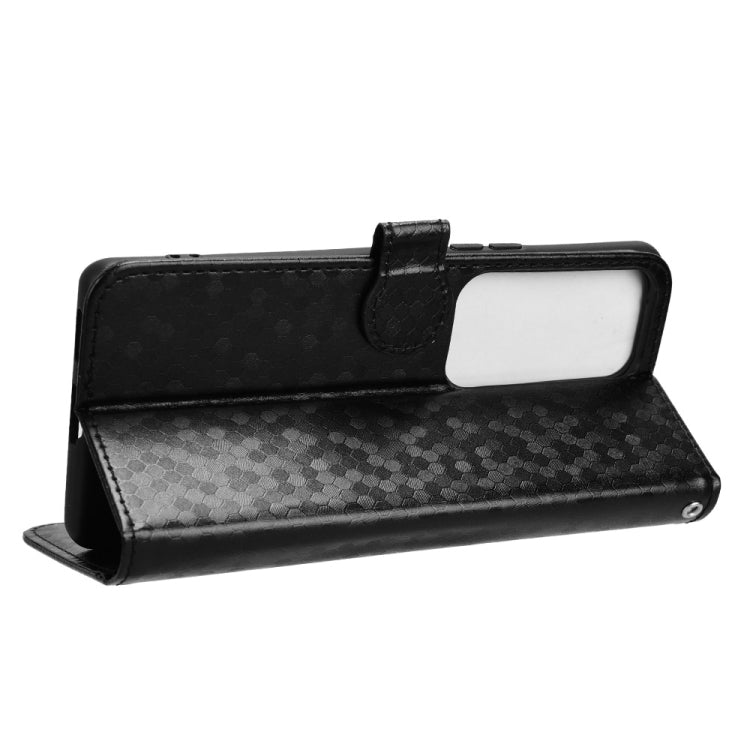 For vivo S18 5G / V30 5G Honeycomb Dot Texture Leather Phone Case(Black)
