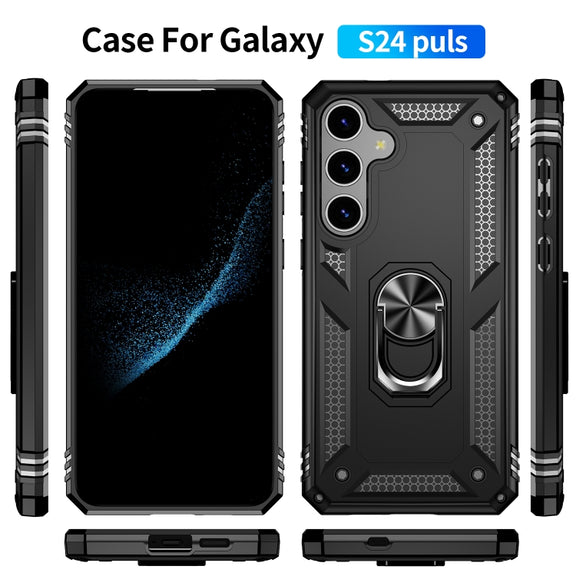 For Samsung Galaxy S24 5G Shockproof TPU + PC Phone Case(Black)