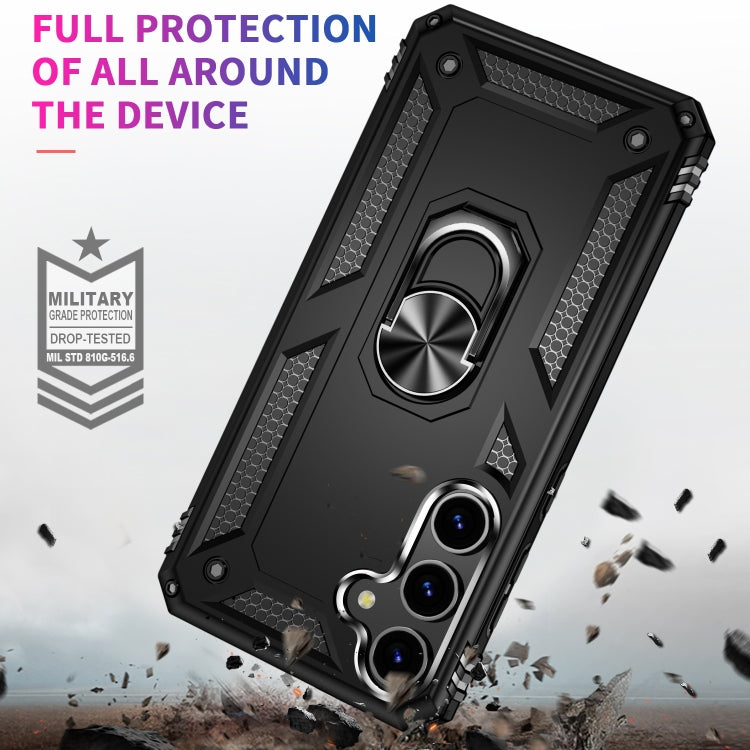 For Samsung Galaxy S24 5G Shockproof TPU + PC Phone Case(Black)