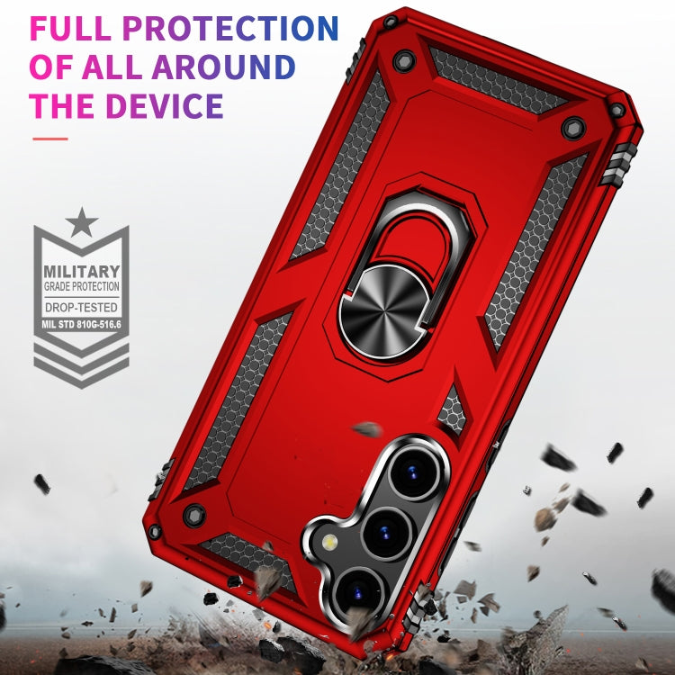For Samsung Galaxy S24 5G Shockproof TPU + PC Phone Case(Red)