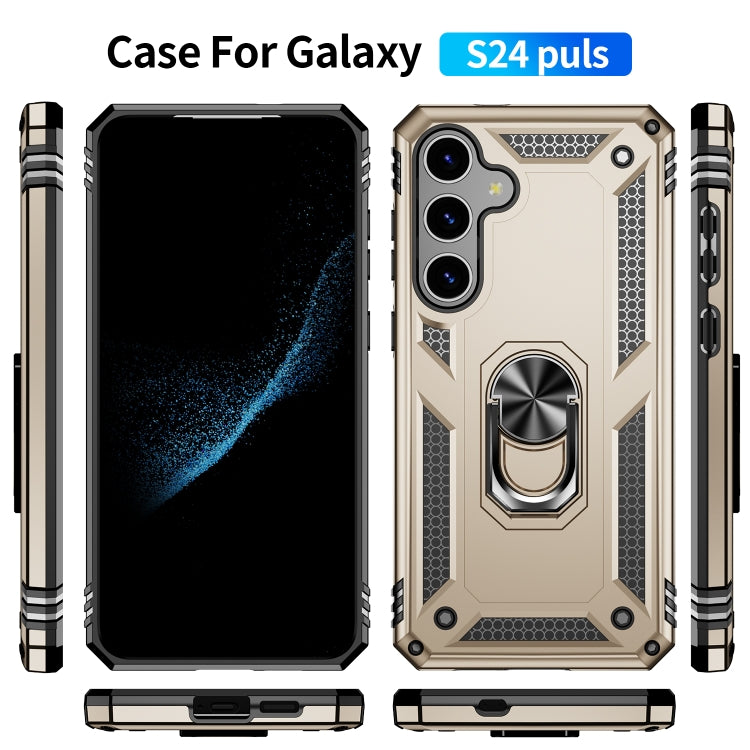 For Samsung Galaxy S24 5G Shockproof TPU + PC Phone Case(Gold)