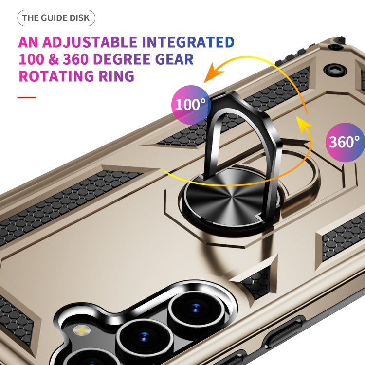 For Samsung Galaxy S24 5G Shockproof TPU + PC Phone Case(Gold)