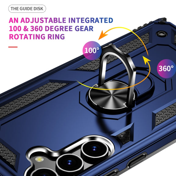 For Samsung Galaxy S24 5G Shockproof TPU + PC Phone Case(Blue)