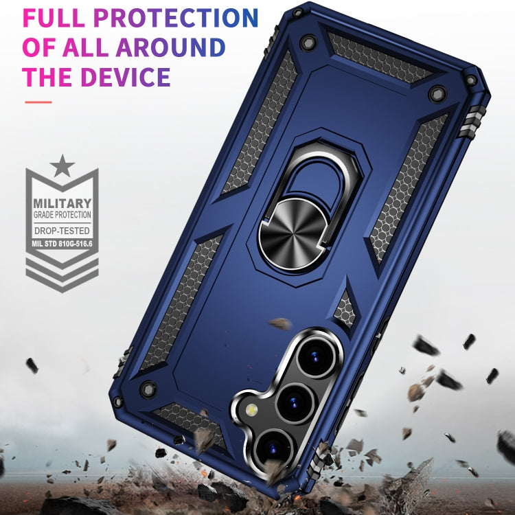 For Samsung Galaxy S24 5G Shockproof TPU + PC Phone Case(Blue)