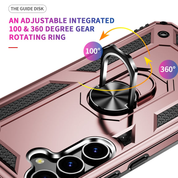 For Samsung Galaxy S24 5G Shockproof TPU + PC Phone Case(Rose Gold)