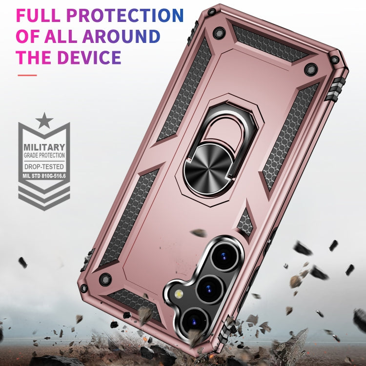For Samsung Galaxy S24 5G Shockproof TPU + PC Phone Case(Rose Gold)