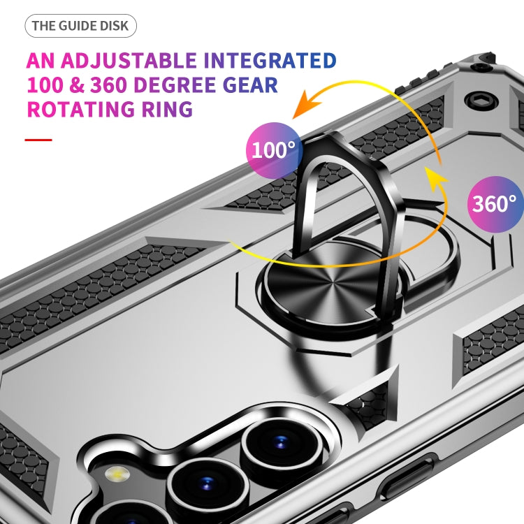 For Samsung Galaxy S24 5G Shockproof TPU + PC Phone Case(Silver)