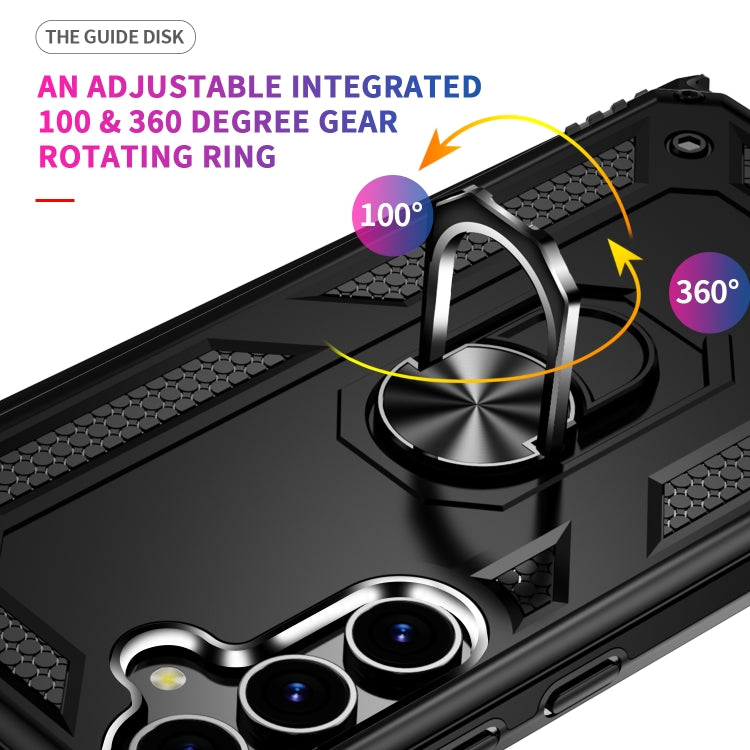 For Samsung Galaxy S24+ 5G Shockproof TPU + PC Phone Case(Black)