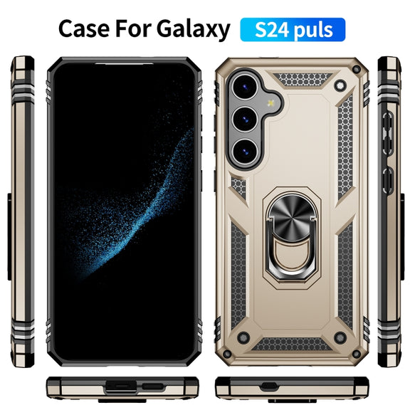 For Samsung Galaxy S24+ 5G Shockproof TPU + PC Phone Case(Gold)