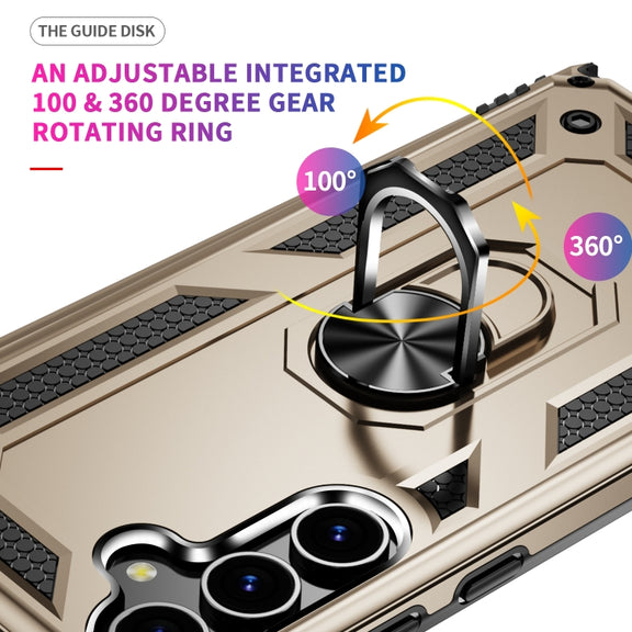 For Samsung Galaxy S24+ 5G Shockproof TPU + PC Phone Case(Gold)
