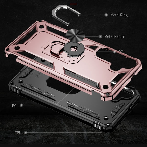 For Samsung Galaxy S24+ 5G Shockproof TPU + PC Phone Case(Rose Gold)