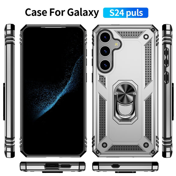For Samsung Galaxy S24+ 5G Shockproof TPU + PC Phone Case(Silver)