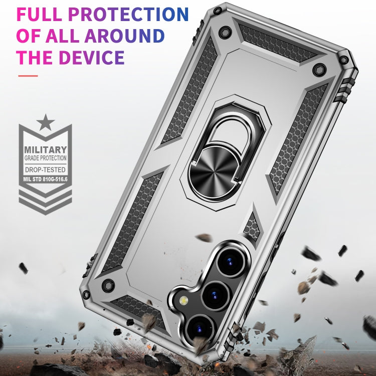 For Samsung Galaxy S24+ 5G Shockproof TPU + PC Phone Case(Silver)