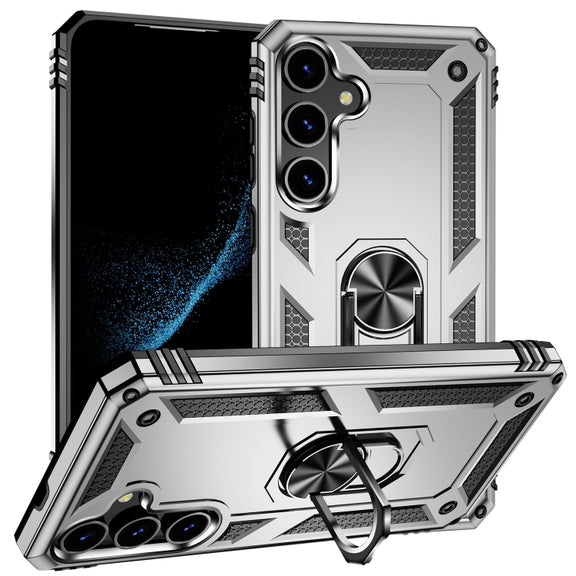 For Samsung Galaxy S24+ 5G Shockproof TPU + PC Phone Case(Silver)