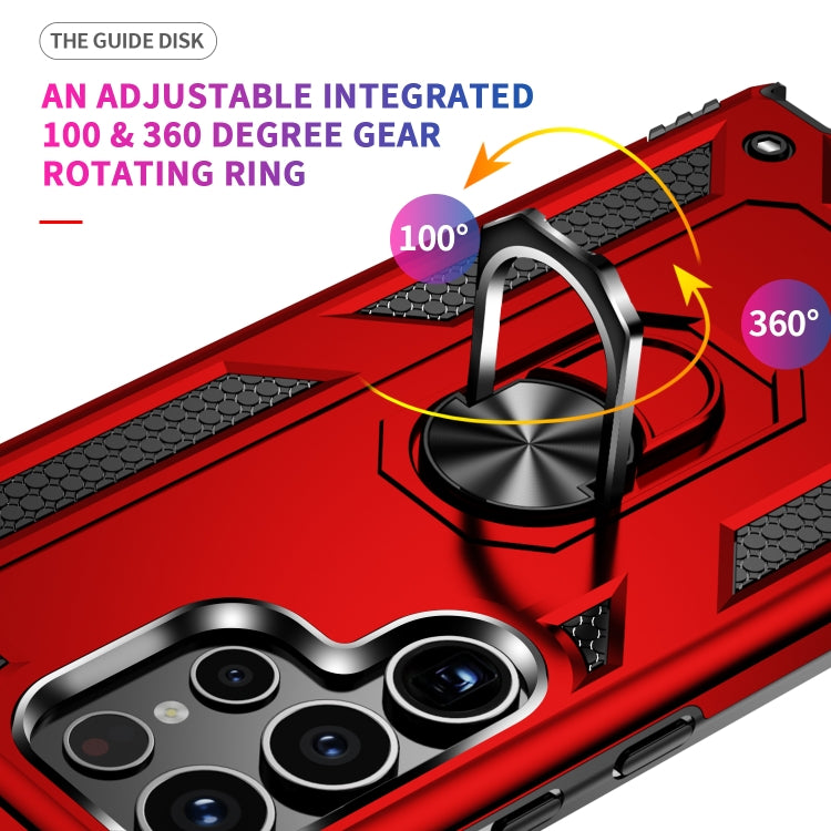 For Samsung Galaxy S24 Ultra 5G Shockproof TPU + PC Phone Case(Red)