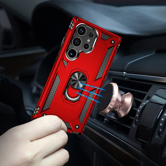 For Samsung Galaxy S24 Ultra 5G Shockproof TPU + PC Phone Case(Red)