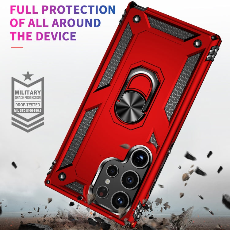 For Samsung Galaxy S24 Ultra 5G Shockproof TPU + PC Phone Case(Red)