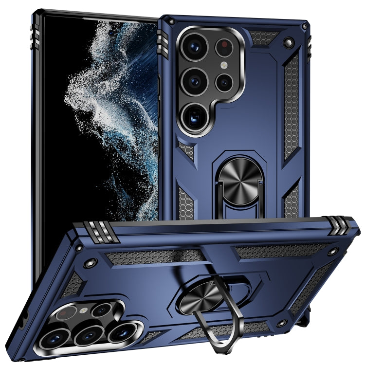 For Samsung Galaxy S24 Ultra 5G Shockproof TPU + PC Phone Case(Blue)