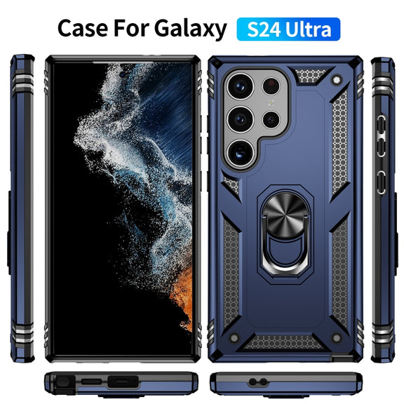 For Samsung Galaxy S24 Ultra 5G Shockproof TPU + PC Phone Case(Blue)