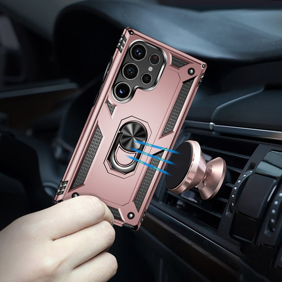 For Samsung Galaxy S24 Ultra 5G Shockproof TPU + PC Phone Case(Rose Gold)