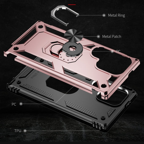 For Samsung Galaxy S24 Ultra 5G Shockproof TPU + PC Phone Case(Rose Gold)