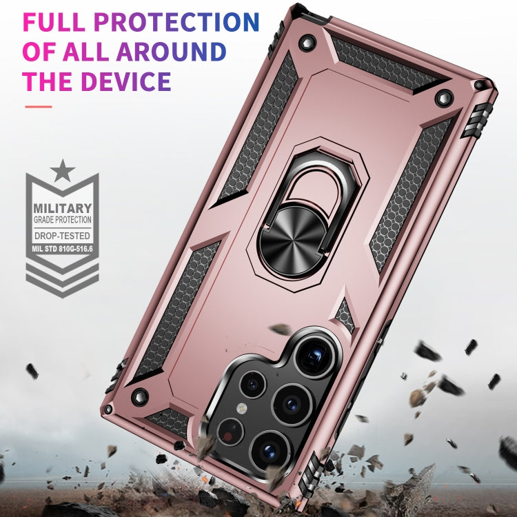 For Samsung Galaxy S24 Ultra 5G Shockproof TPU + PC Phone Case(Rose Gold)