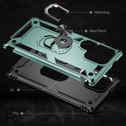 For Samsung Galaxy S24 Ultra 5G Shockproof TPU + PC Phone Case(Dark Green)