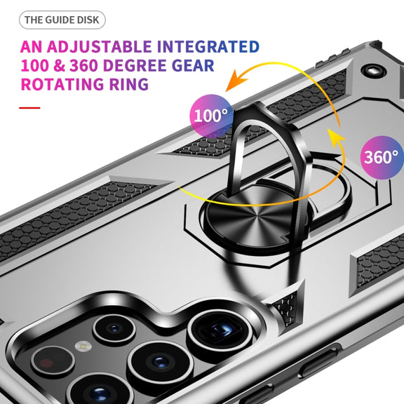For Samsung Galaxy S24 Ultra 5G Shockproof TPU + PC Phone Case(Silver)