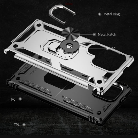For Samsung Galaxy S24 Ultra 5G Shockproof TPU + PC Phone Case(Silver)