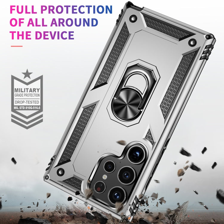 For Samsung Galaxy S24 Ultra 5G Shockproof TPU + PC Phone Case(Silver)