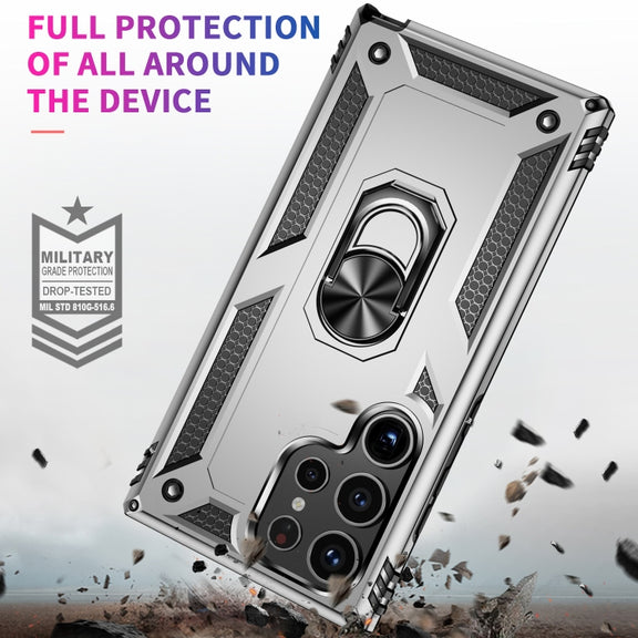 For Samsung Galaxy S24 Ultra 5G Shockproof TPU + PC Phone Case(Silver)