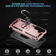 For Samsung Galaxy S25 5G Shockproof TPU + PC Phone Case(Rose Gold)