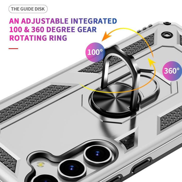 For Samsung Galaxy S25 5G Shockproof TPU + PC Phone Case(Silver)