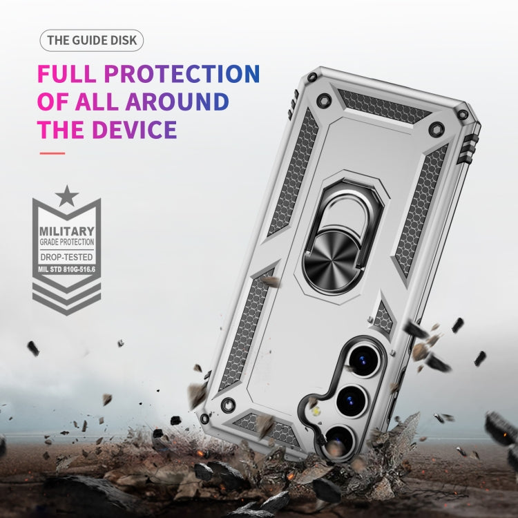 For Samsung Galaxy S25 5G Shockproof TPU + PC Phone Case(Silver)