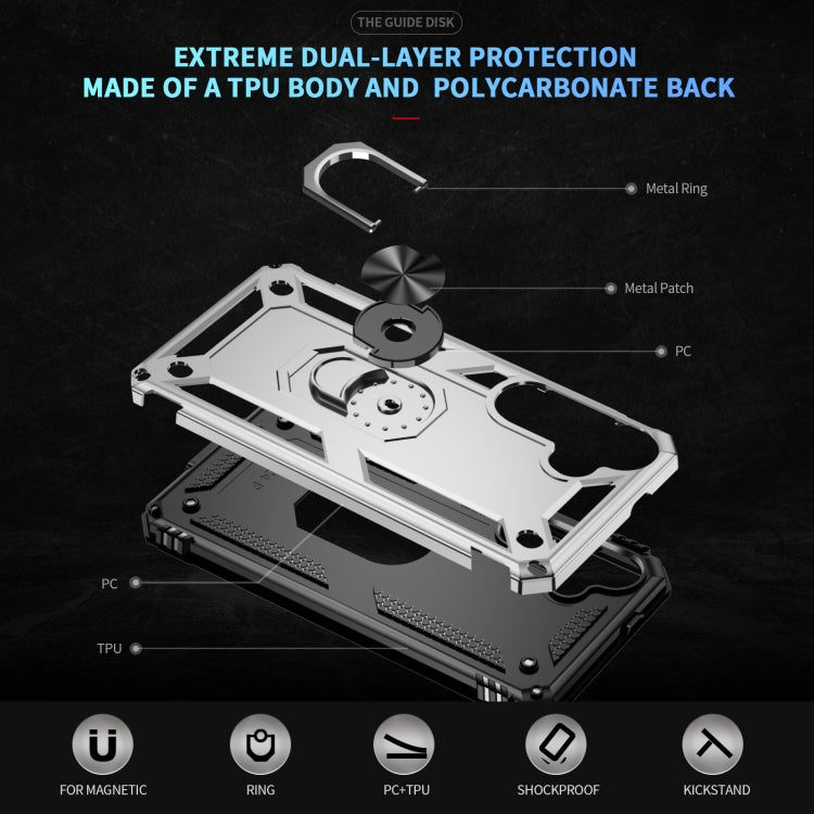 For Samsung Galaxy S25 5G Shockproof TPU + PC Phone Case(Silver)
