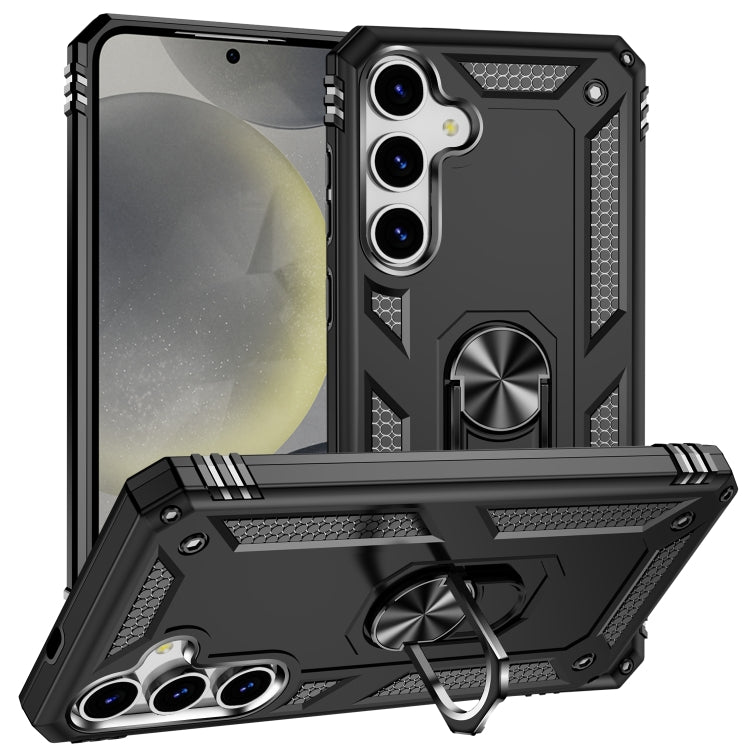 For Samsung Galaxy S25+ 5G Shockproof TPU + PC Phone Case(Black)