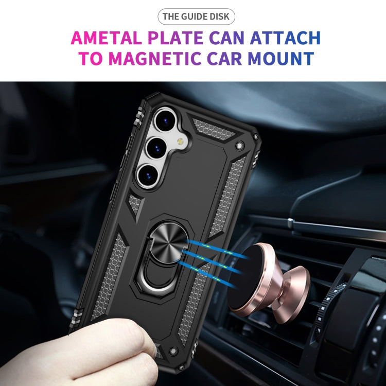For Samsung Galaxy S25+ 5G Shockproof TPU + PC Phone Case(Black)