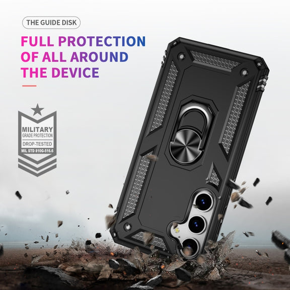 For Samsung Galaxy S25+ 5G Shockproof TPU + PC Phone Case(Black)