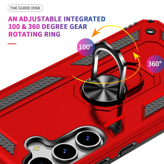 For Samsung Galaxy S25+ 5G Shockproof TPU + PC Phone Case(Red)