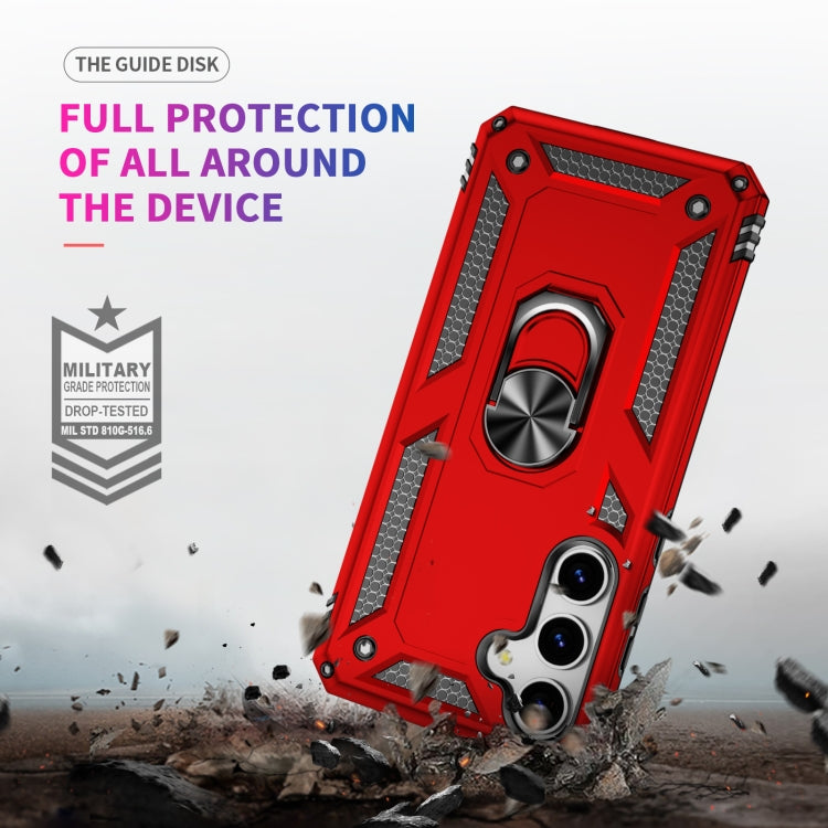For Samsung Galaxy S25+ 5G Shockproof TPU + PC Phone Case(Red)