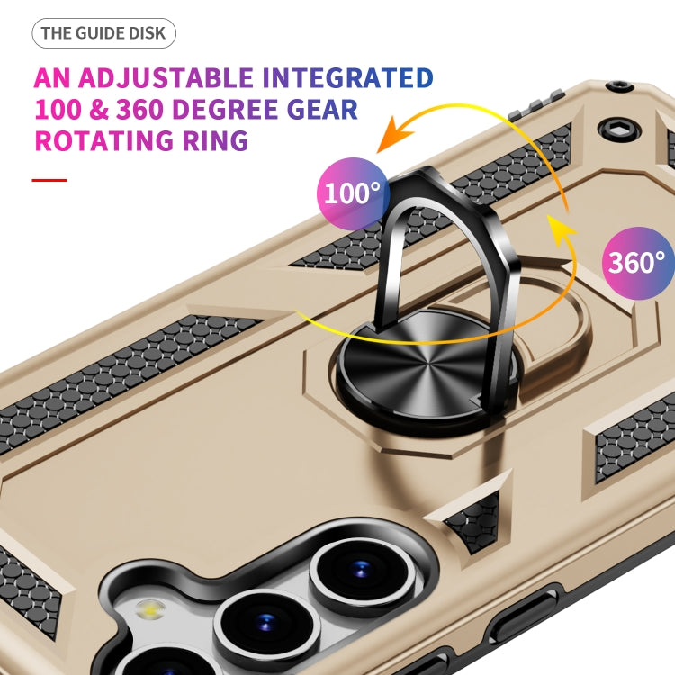 For Samsung Galaxy S25+ 5G Shockproof TPU + PC Phone Case(Gold)