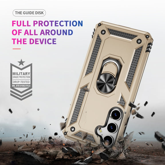 For Samsung Galaxy S25+ 5G Shockproof TPU + PC Phone Case(Gold)