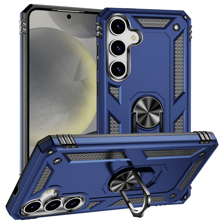 For Samsung Galaxy S25+ 5G Shockproof TPU + PC Phone Case(Blue)