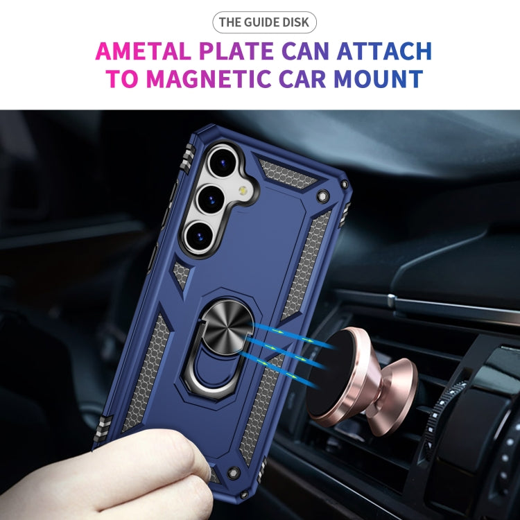 For Samsung Galaxy S25+ 5G Shockproof TPU + PC Phone Case(Blue)
