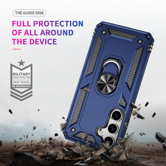 For Samsung Galaxy S25+ 5G Shockproof TPU + PC Phone Case(Blue)