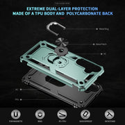 For Samsung Galaxy S25+ 5G Shockproof TPU + PC Phone Case(Dark Green)
