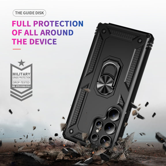 For Samsung Galaxy S25 Ultra 5G Shockproof TPU + PC Phone Case(Black)