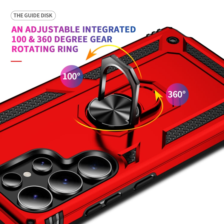 For Samsung Galaxy S25 Ultra 5G Shockproof TPU + PC Phone Case(Red)
