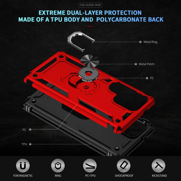 For Samsung Galaxy S25 Ultra 5G Shockproof TPU + PC Phone Case(Red)